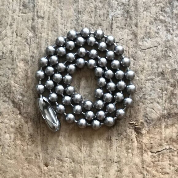 2 INCHES Stainless Steel Ball Chain Extender - 3.2mm thick - Picture 1 of 5